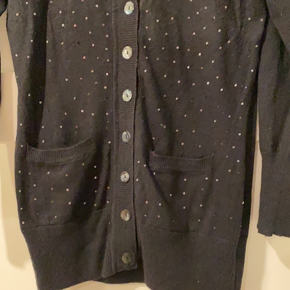 BCBG button down V neck cardigan - Picture 3 of 4